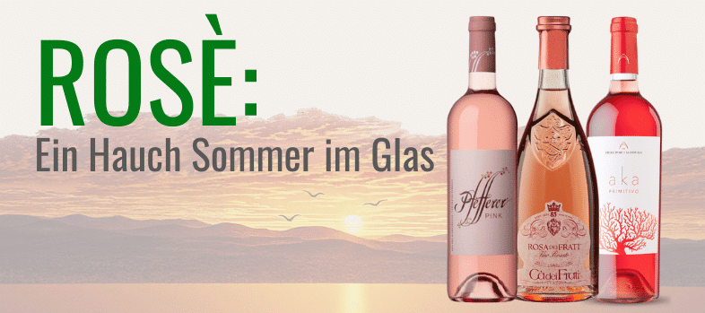 Genieße den Sommer mit einem Glas Rosé – frisch, fruchtig, voller Lebensfreude.