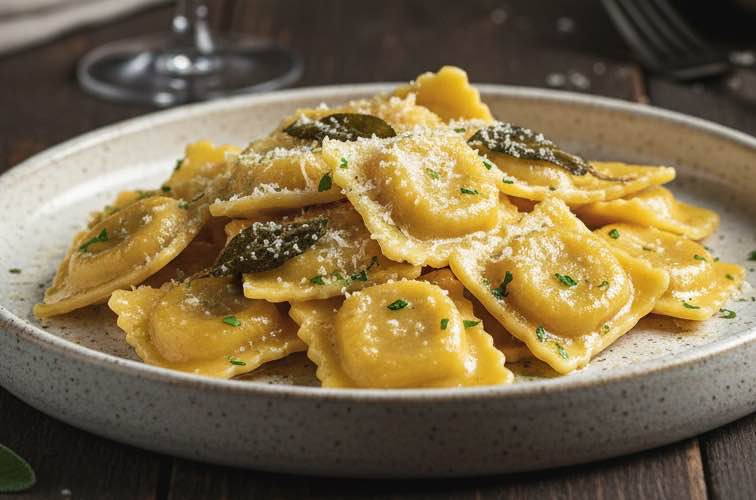 Agnolotti Piemontesi Spezialität aus Piemont