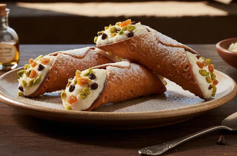Cannoli con Ricotta ein berühmtes Süßgebäck