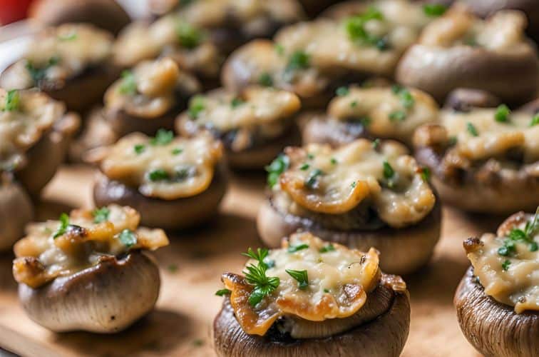 Gefüllte Champignons