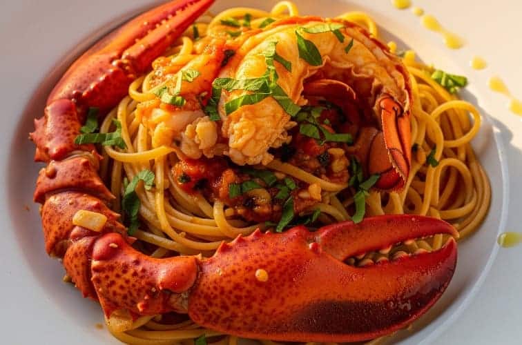 Linguine all’Astice leckeres Gericht mit Hummer