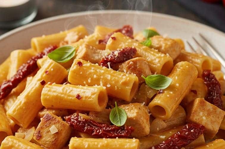 Marry Me Pasta mit getrockneten Tomaten und Hähnchen