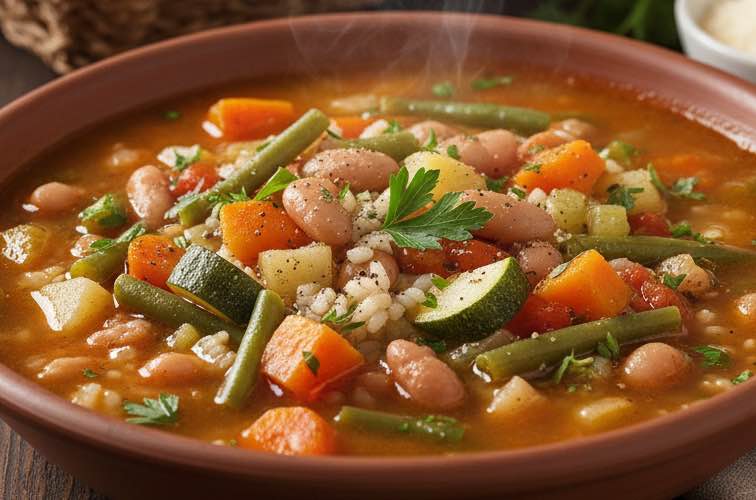 Minestrone Milanese eine traditionsreiche Suppe