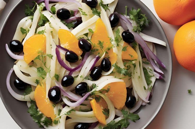 Orangen Fenchel Salat italienisch