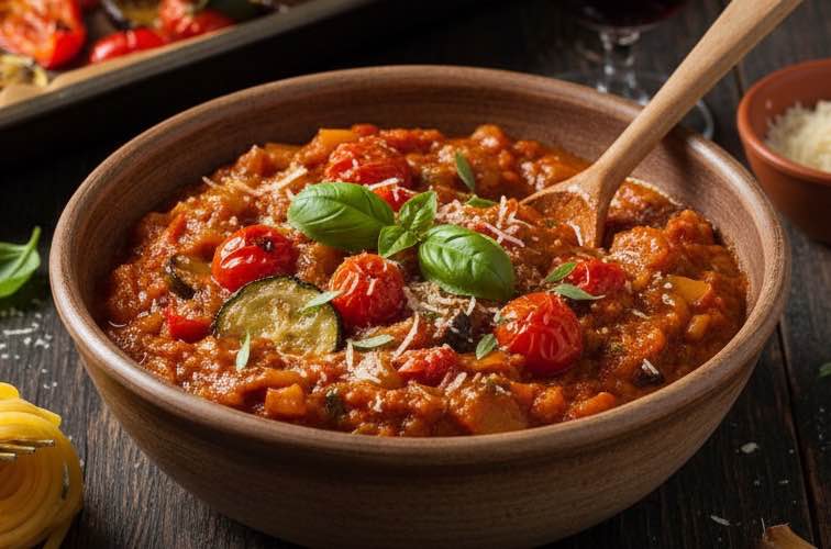 Pasta Sauce aus Ofengemüse lecker Sauce