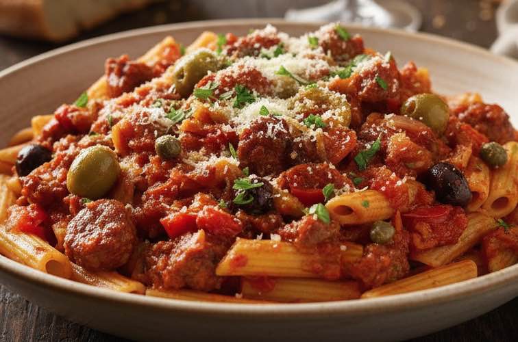 Pasta alla Lupara ein Gericht aus Apulien
