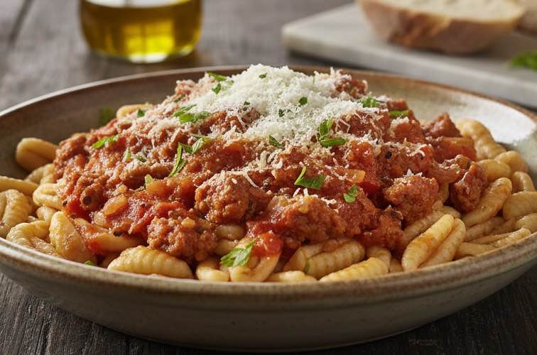 Pasta alla Nuorese ein Gericht aus der sardischen Küche