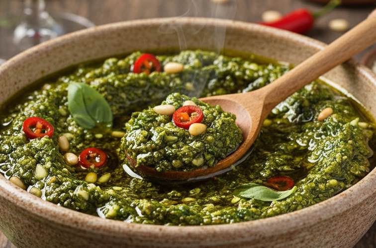 Pesto Arrabbiata ein scharfer Klassiker