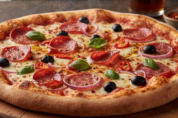 Pizza Mafia Belag ein würziger Pizza Belag