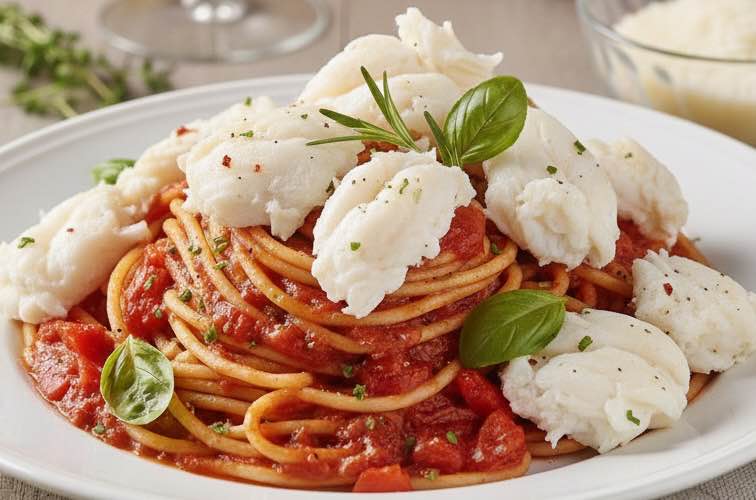 Spaghetti all’Astice alla Catalana ein luxuriöses Gericht