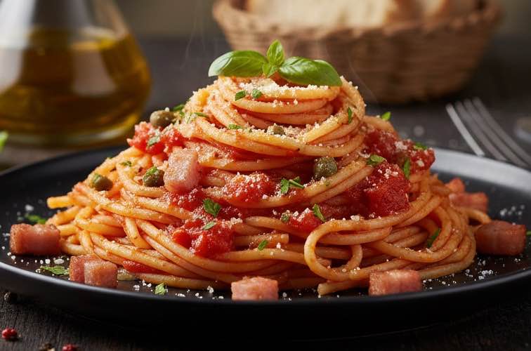 Spaghetti alla Barrocciaia ein rustikales Gericht