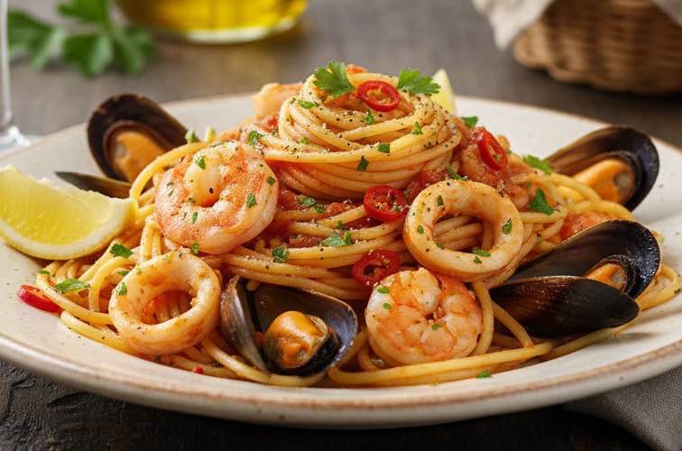 Spaghetti alla Diamantese ein Gericht mit Charakter