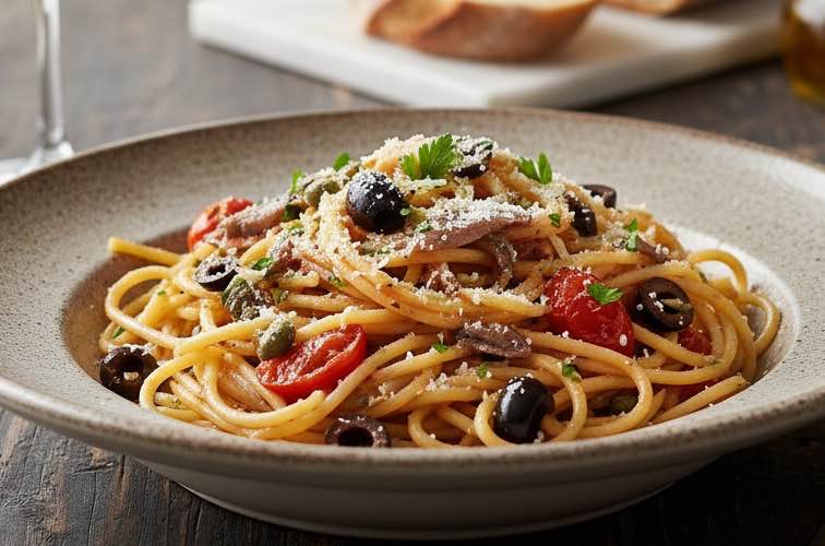 Spaghetti alla Formiana ein klassisches Gericht aus Kampanien