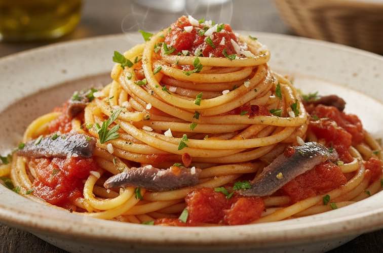 Spaghetti alla Garibaldina ein Gericht mit Geschichte