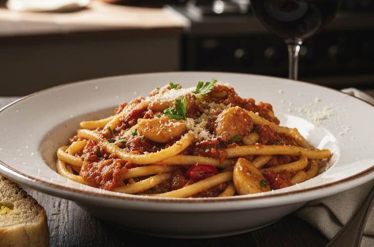 Sugo all’Aglione traditionsreiches Gericht aus der Toskana