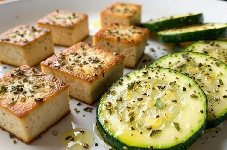 Tofu und Zucchini Eine kulinarische Kombination