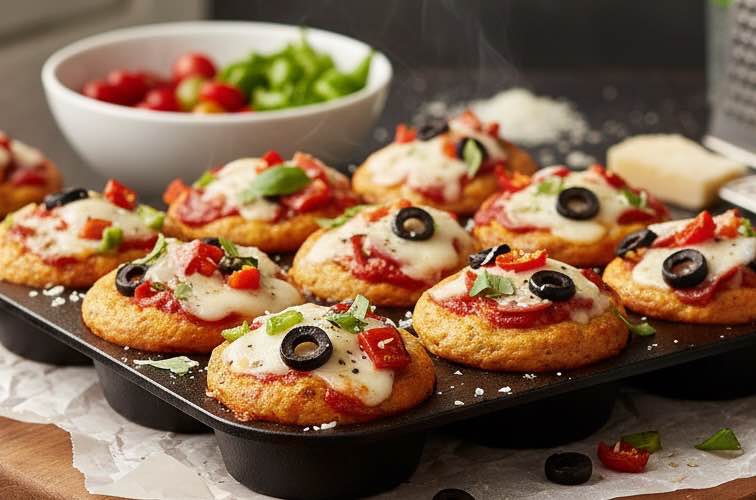 Vegane Pizza Muffins eine leckere vegange Alternative