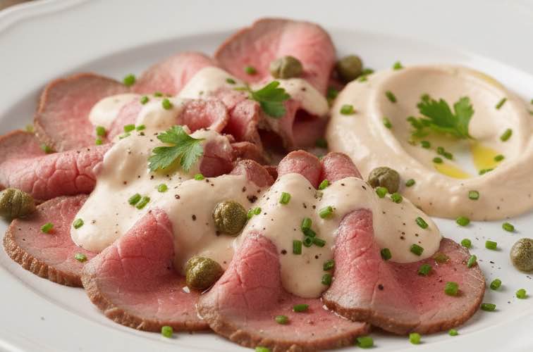 Vitello Salmonato besonders angerichtet