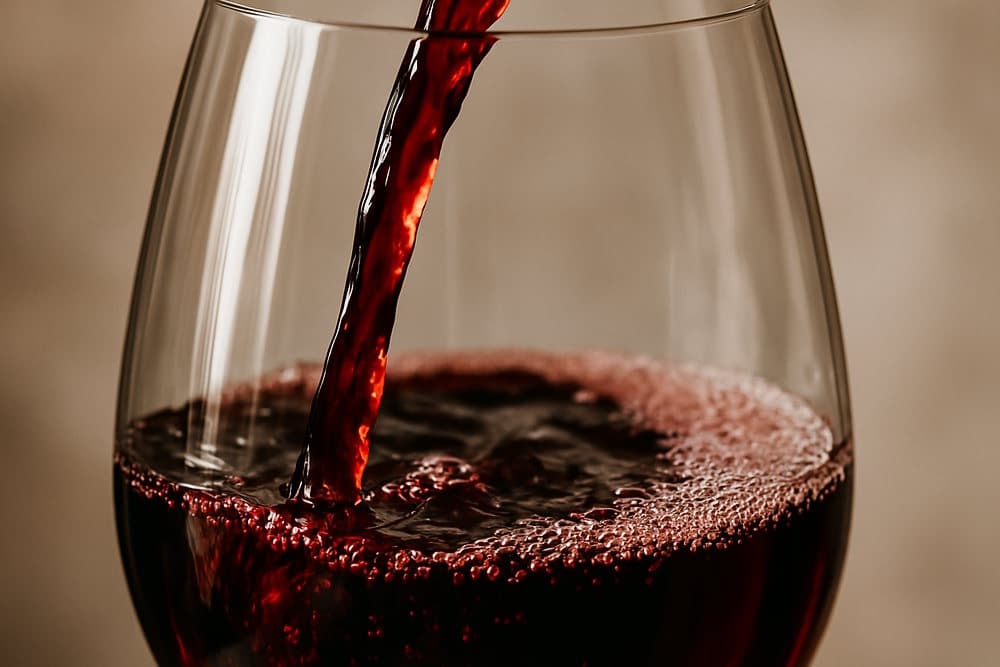 Weinglas-Glas-einschenken