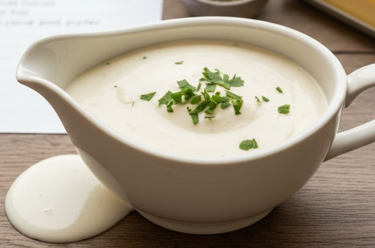 Weißwein-Sahne-Soße Rezept leichter cremiger Geschmack